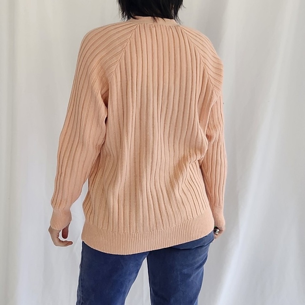 90s Pink‎ Ribbed Cardigan - Picture 3 of 4